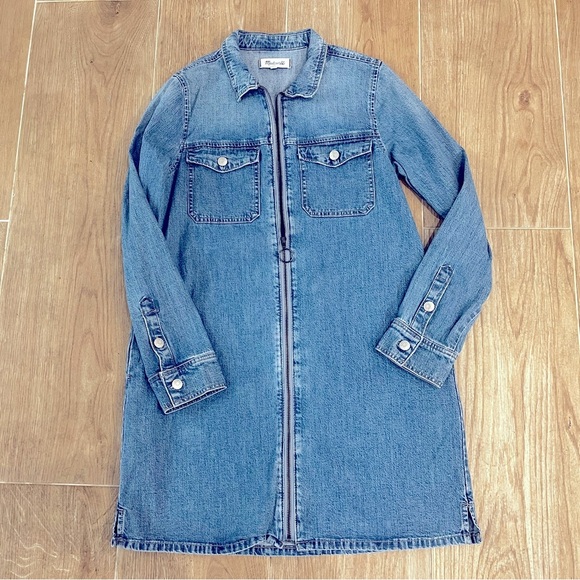 Madewell Denim Zip-Front Shirtdress - Picture 8 of 9